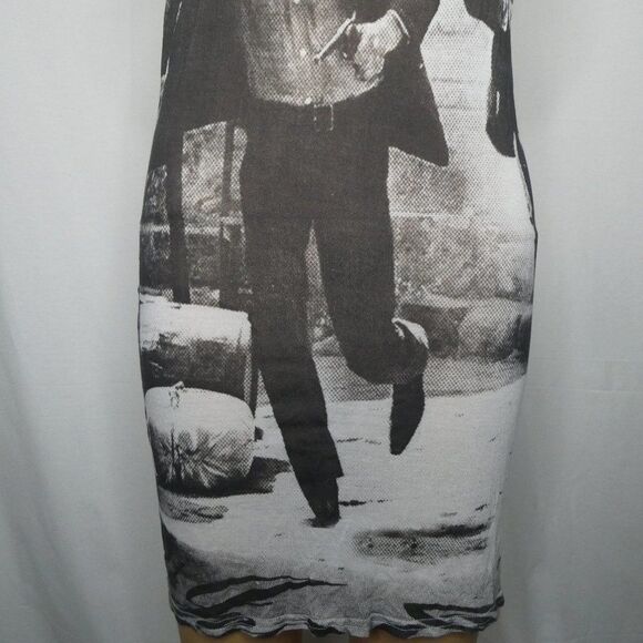 Elvis Jesus Mini Dress Sheath Bodycon Tank Top - Picture 5 of 9